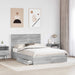 Cadru de pat cu sertar Gri Sonoma 150 x 200 cm Lemn compozit - WALTI WALTI