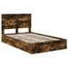 Cadru de pat Manual Stejar fumuriu 135 x 190 cm Lemn compozit - WALTI WALTI
