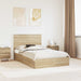 Pat cu storage Stejar Sonoma 120 x 200 cm Lemn compozit - WALTI WALTI