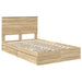 Pat cu storage Stejar Sonoma 120 x 200 cm Lemn compozit - WALTI WALTI