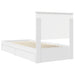 Cadru de pat cu sertar Manual Alb 90 x 200 cm Lemn compozit - WALTI WALTI