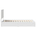 Cadru de pat cu sertar Manual Alb 90 x 200 cm Lemn compozit - WALTI WALTI