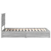 Cadru de pat cu sertar Gri Sonoma 90 x 200 cm Lemn compozit - WALTI WALTI