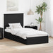 Cadru de pat cu sertar Manual Negru 75 x 190 cm Lemn compozit - WALTI WALTI
