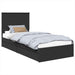 Cadru de pat cu sertar Manual Negru 75 x 190 cm Lemn compozit - WALTI WALTI