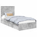 Cadru de pat cu sertar Gri din beton 75 x 190 cm Lemn compozit - WALTI WALTI