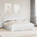 Cadru de pat cu headboard Alb 180 x 200 cm Lemn compozit - WALTI WALTI