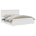 Cadru de pat cu headboard Alb 180 x 200 cm Lemn compozit - WALTI WALTI