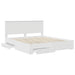 Cadru de pat cu headboard Alb 180 x 200 cm Lemn compozit - WALTI WALTI