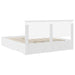 Cadru de pat cu headboard Alb 180 x 200 cm Lemn compozit - WALTI WALTI