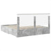 Cadru de pat cu sertar Gri din beton 180 x 200 cm Lemn compozit - WALTI WALTI