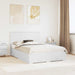 Cadru de pat cu headboard Alb 160 x 200 cm Lemn compozit - WALTI WALTI
