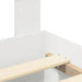 Cadru de pat cu headboard Alb 140 x 190 cm Lemn compozit - WALTI WALTI