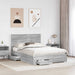 Cadru de pat cu headboard Gri Sonoma 140 x 200 cm Lemn compozit - WALTI WALTI