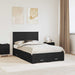 Cadru de pat cu headboard Negru 135 x 190 cm Lemn compozit - WALTI WALTI