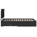 Cadru de pat cu headboard Negru 135 x 190 cm Lemn compozit - WALTI WALTI