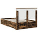 Cadru de pat Stejar fumuriu 135 x 190 cm Lemn compozit - WALTI WALTI