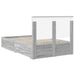 Cadru de pat cu headboard Gri Sonoma 120 x 190 cm Lemn compozit - WALTI WALTI