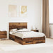 Cadru de pat cu headboard Lemn vechi 120 x 190 cm Lemn compozit - WALTI WALTI