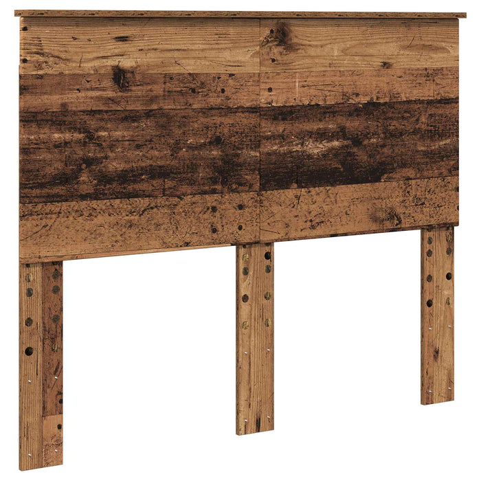 Cadru de pat cu headboard Lemn vechi 120 x 190 cm Lemn compozit - WALTI WALTI