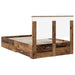 Cadru de pat cu headboard Lemn vechi 120 x 190 cm Lemn compozit - WALTI WALTI