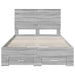 Cadru de pat cu headboard Gri Sonoma 120 x 200 cm Lemn compozit - WALTI WALTI