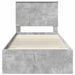 Cadru de pat cu sertar Gri din beton 100 x 200 cm Lemn compozit - WALTI WALTI