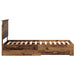 Cadru de pat cu headboard Lemn vechi 100 x 200 cm Lemn compozit - WALTI WALTI