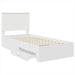 Cadru de pat cu headboard Alb 90 x 190 cm Lemn compozit - WALTI WALTI