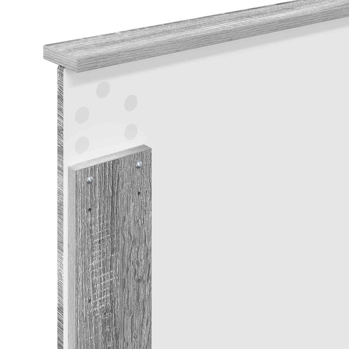 Cadru de pat cu headboard Gri Sonoma 90 x 190 cm Lemn compozit - WALTI WALTI