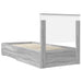 Cadru de pat cu headboard Gri Sonoma 90 x 200 cm Lemn compozit - WALTI WALTI