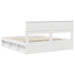 Cadru de pat cu headboard Alb 200 x 200 cm Lemn de pin masiv - WALTI WALTI