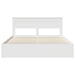 Cadru de pat cu headboard Alb 200 x 200 cm Lemn de pin masiv - WALTI WALTI