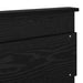 Cadru de pat cu saltea Negru 200 x 200 cm Lemn de pin masiv - WALTI WALTI