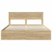 Cadru de pat cu headboard Sonoma 200 x 200 cm Lemn de pin masiv - WALTI WALTI