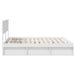 Cadru de pat cu headboard Alb 180 x 200 cm Lemn de pin masiv - WALTI WALTI