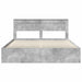 Cadru de pat cu headboard Beton 180 x 200 cm Lemn de pin masiv - WALTI WALTI