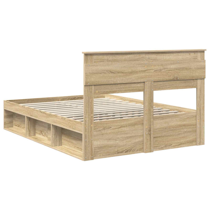 Cadru de pat cu headboard Sonoma 160 x 200 cm Lemn de pin masiv - WALTI WALTI