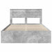 Cadru de pat cu headboard Beton 140 x 190 cm Lemn de pin masiv - WALTI WALTI