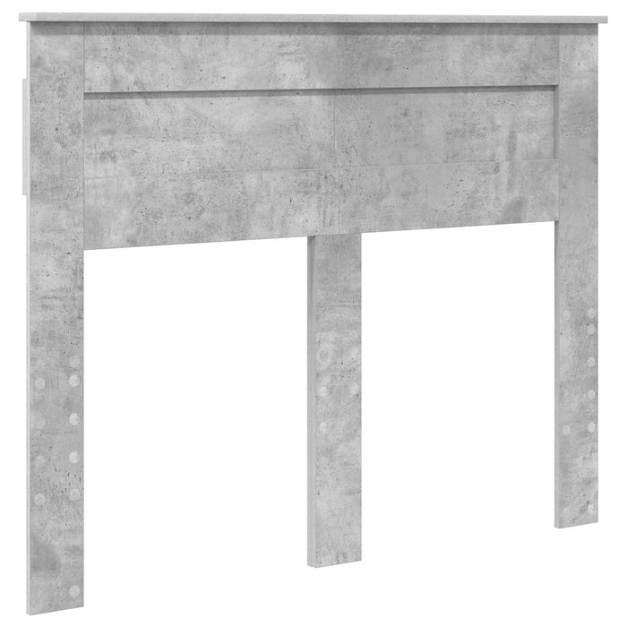 Cadru de pat Gri Concret 135 x 190 cm Lemn de pin masiv - WALTI WALTI