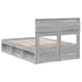 Cadru de pat Gri Sonoma 135 x 190 cm Lemn de pin masiv - WALTI WALTI