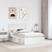 Cadru de pat cu headboard Alb 120 x 190 cm Lemn de pin masiv - WALTI WALTI
