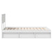 Cadru de pat cu headboard Alb 120 x 190 cm Lemn de pin masiv - WALTI WALTI