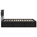 Cadru de pat cu headboard Negru 120 x 190 cm Lemn de pin masiv - WALTI WALTI