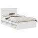 Cadru de pat cu headboard Alb 120 x 200 cm Lemn de pin masiv - WALTI WALTI