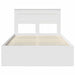 Cadru de pat cu headboard Alb 120 x 200 cm Lemn de pin masiv - WALTI WALTI