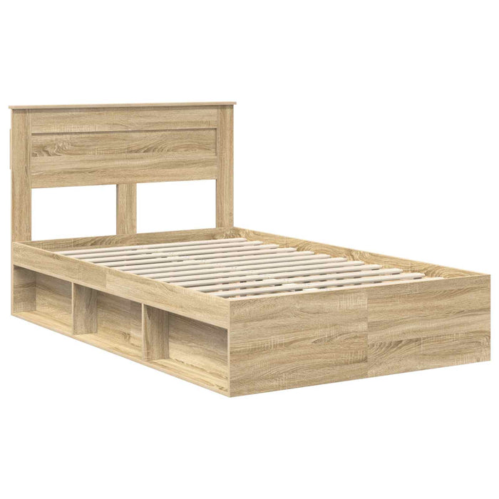 Cadru de pat cu headboard Sonoma 120 x 200 cm Lemn de pin masiv - WALTI WALTI