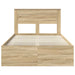 Cadru de pat cu headboard Sonoma 120 x 200 cm Lemn de pin masiv - WALTI WALTI