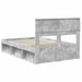 Cadru de pat cu headboard Beton 120 x 200 cm Lemn de pin masiv - WALTI WALTI