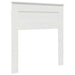 Cadru de pat cu headboard Alb 100 x 200 cm Lemn de pin masiv - WALTI WALTI